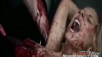 Sucking on a cock or dick makes an already violent scenario even worse.