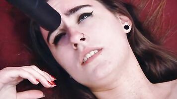Cock gets licked in a real rape xxx scene.