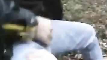 Police found a drunk man standing over a crying girl and knew he had committed the brute crime without hesitation.