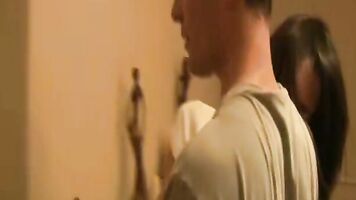 The blowjob was just a start to the violent sex in the brutal porn.