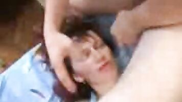 Hot MILF forced to oral and ass fuck in a brutal fuck video.