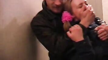 Forced wife into a brutal fuck with rough oral sex and sucking.
