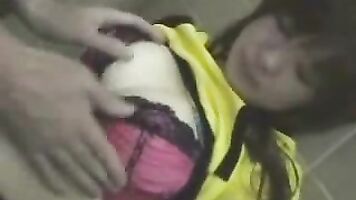 A sexy milf giving blowjob then getting a brutal fuck in a rough rape sex porn.