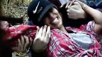 A hot milf brutalized in a real rape xxx scene.