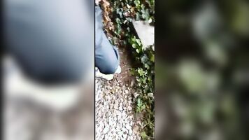 In the homemade porn, her mouth was filled with his dick and she was unable to scream.