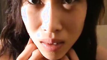 Drunk mom in a forced family porn movie with violent sex moments.