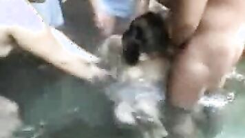 Forced family porn with a MILF getting brutally fucked.
