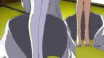 Girls being violated and raped in a forced fuck scene.